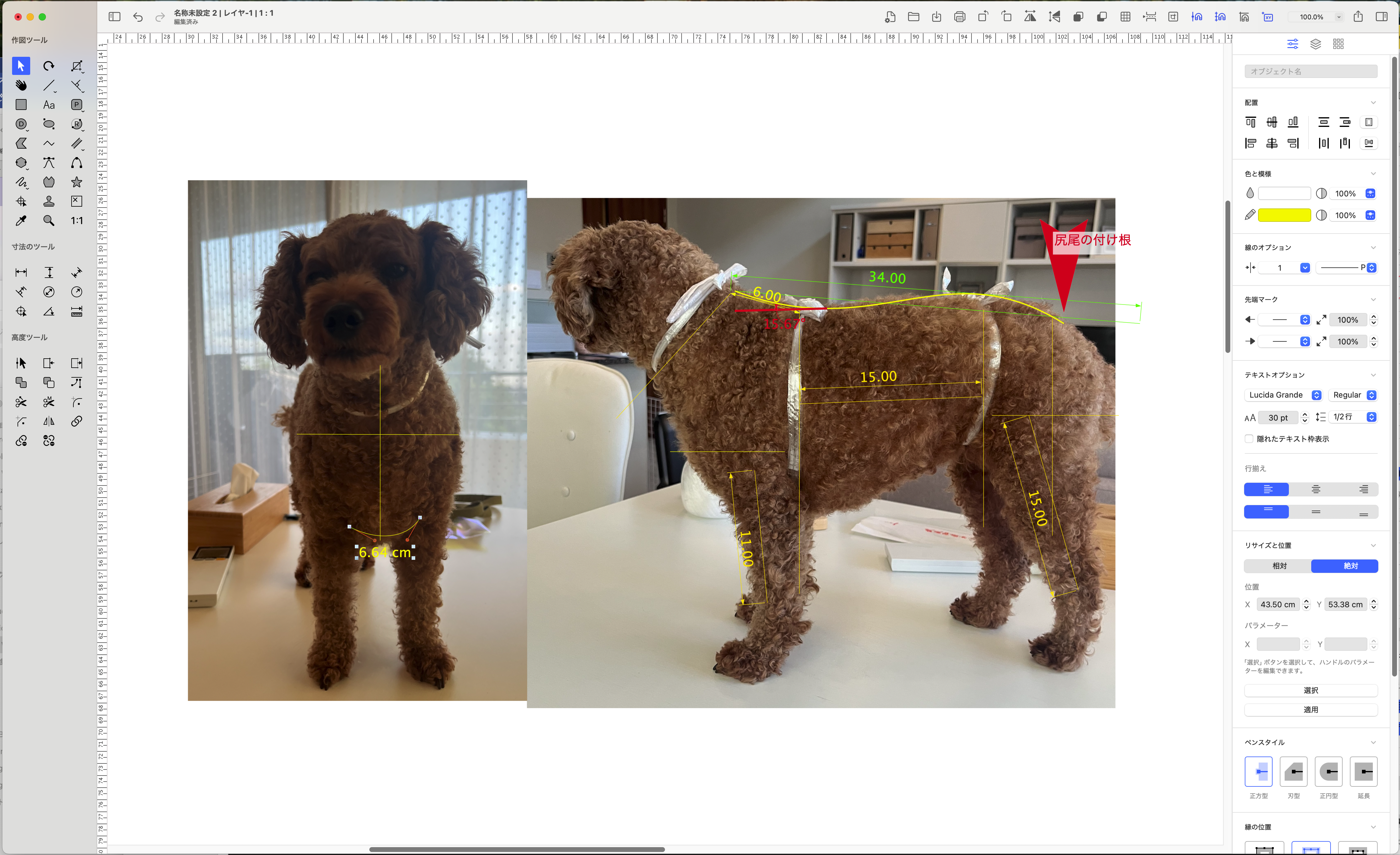 CADによる製図の様子