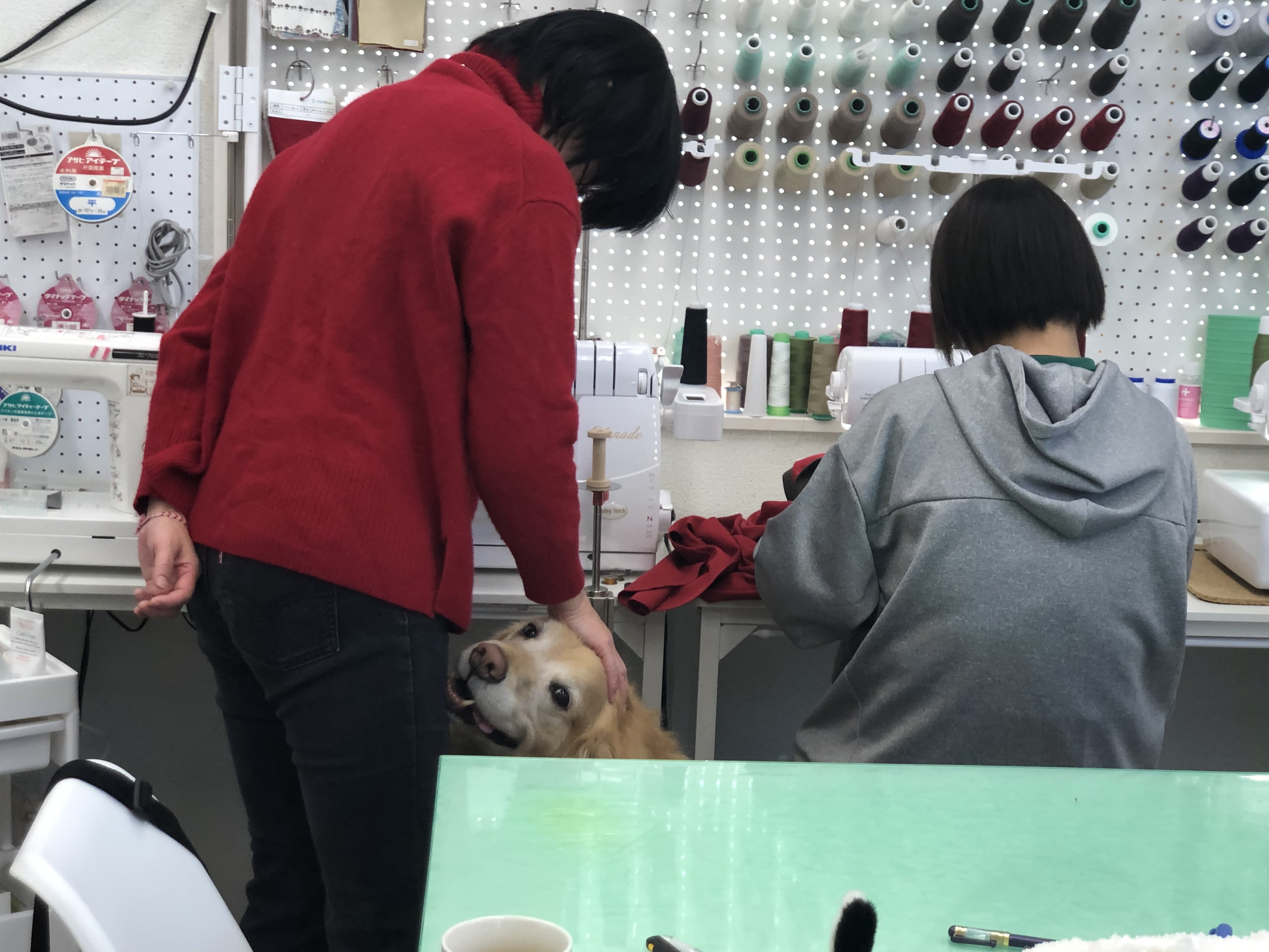 Laboでの縫製レッスン風景4